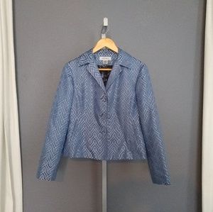 Nine West blazer with contrasting lining pattern